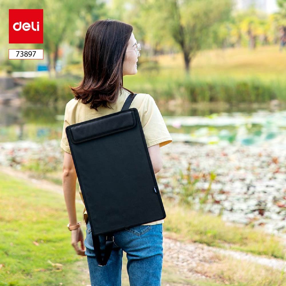 ديلي حقيبة لوحات + مسند ورق ممغنط - 8K - اسود - E73897